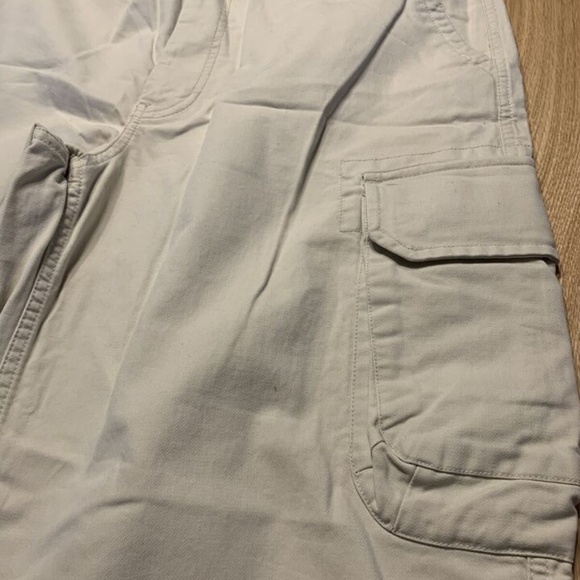 VINTAGE Gap Factory Cargo Pants Baggy Wide Leg Khaki Mens 35x30 - Picture 3 of 5